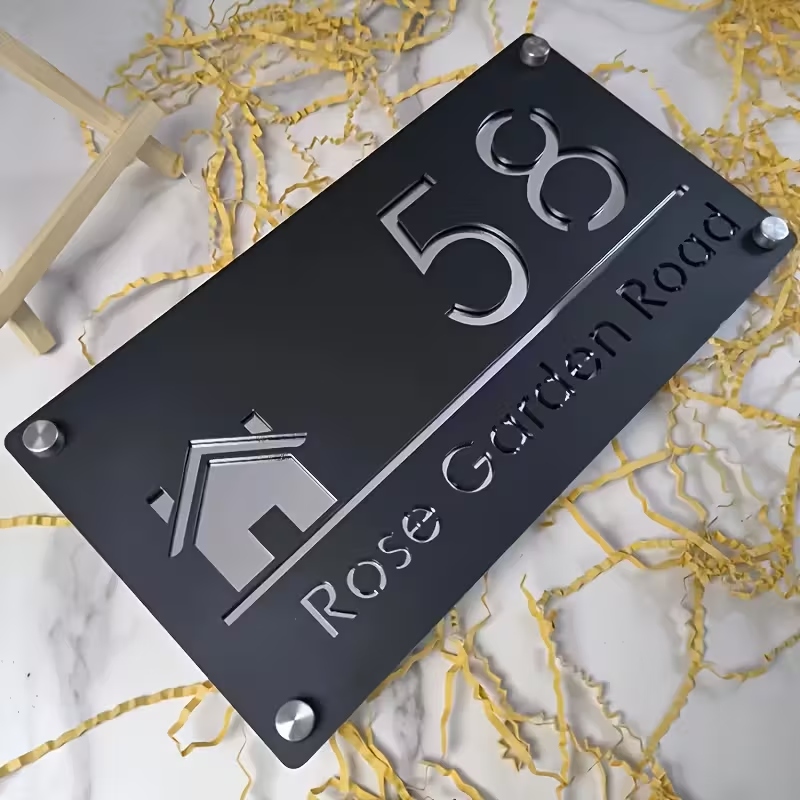 Halloween Party Supplies - 1pc Custom Number&Text Cute House Acrylic