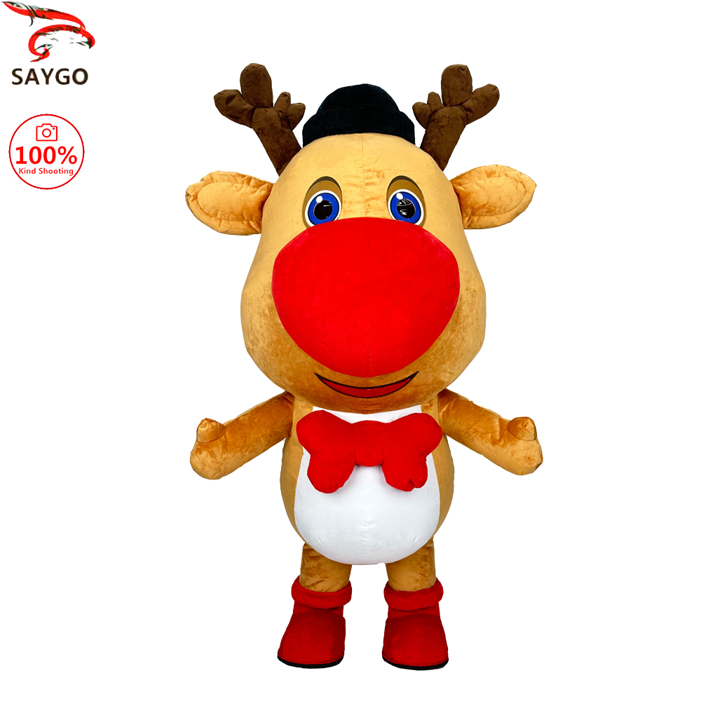 Halloween Costume Adult - SAYGO Christmas Deer Inflatable Plush Costume