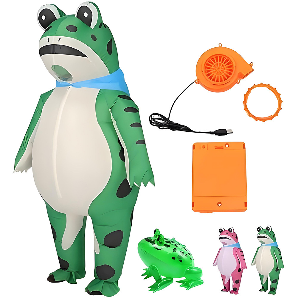 Halloween Costume Adult - ZOETOPKID Inflatable Frog Cosplay Costume Funny