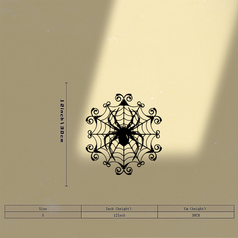 1Vintage Spider Web Metal Wall - Spider Web Halloween Decoration ulasan dan harga