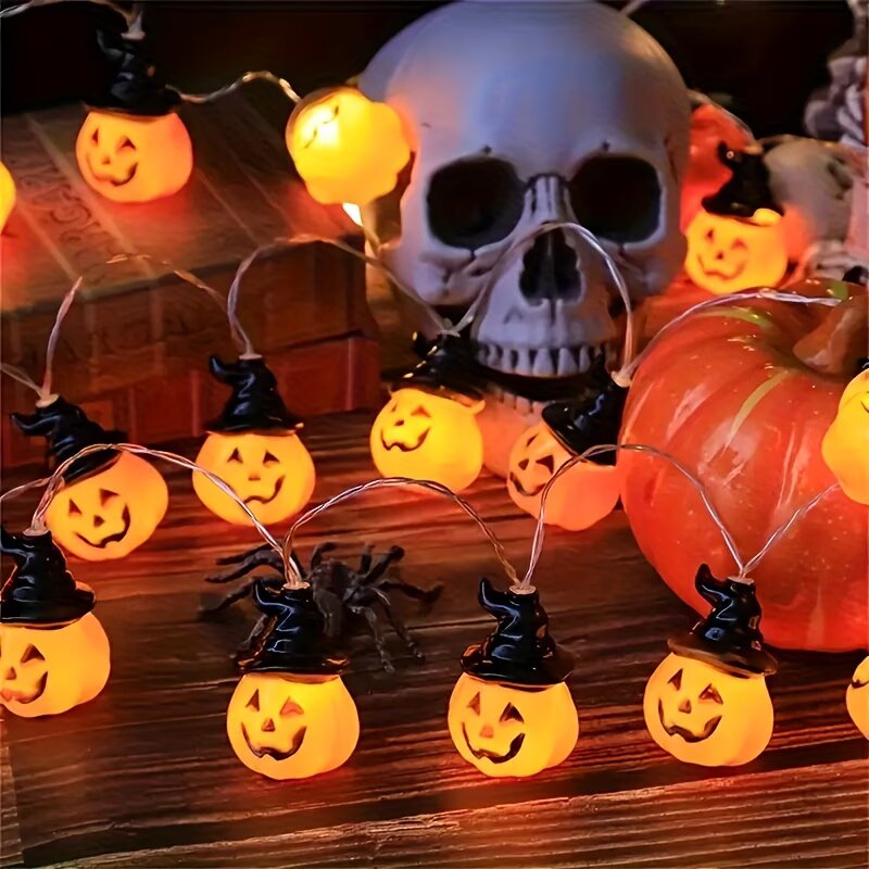 1.5M/59.06in Halloween Pumpkin - Halloween Led String Lights Orange ulasan dan harga