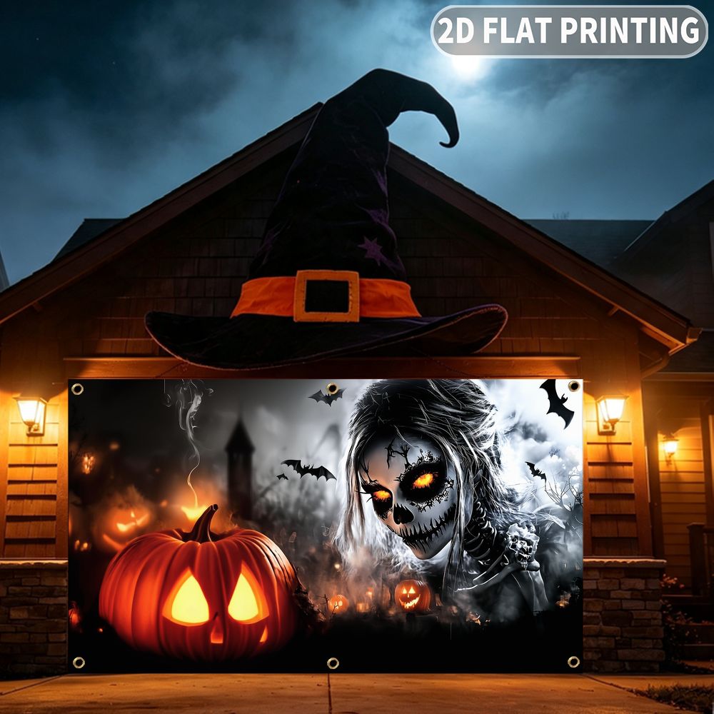 1pc 2D FLAT Halloween Party Ga - Halloween Skeleton Decoration ulasan dan harga