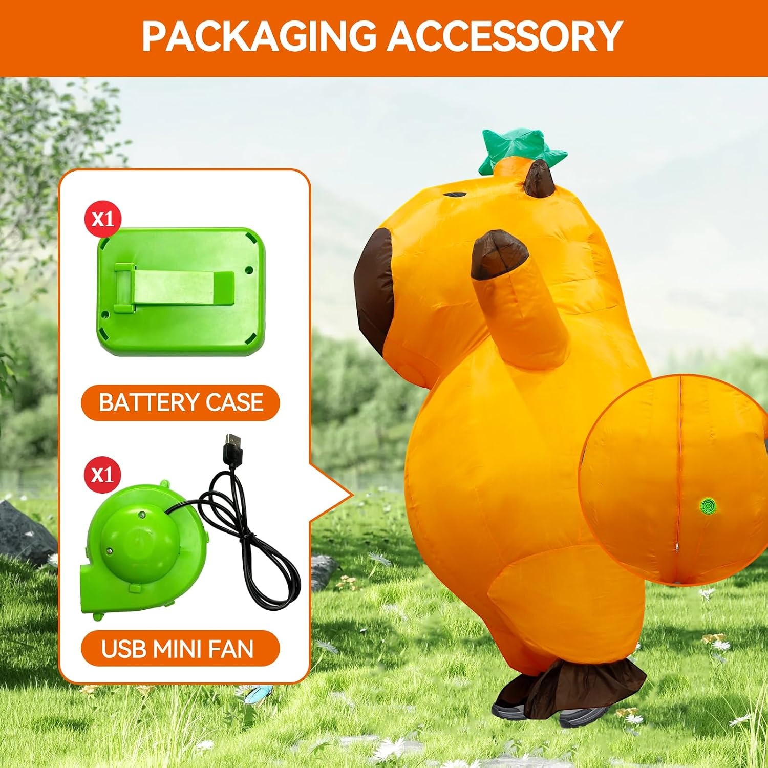 Capybara Inflatable Costume Ad - Halloween Costume Adult ulasan dan harga
