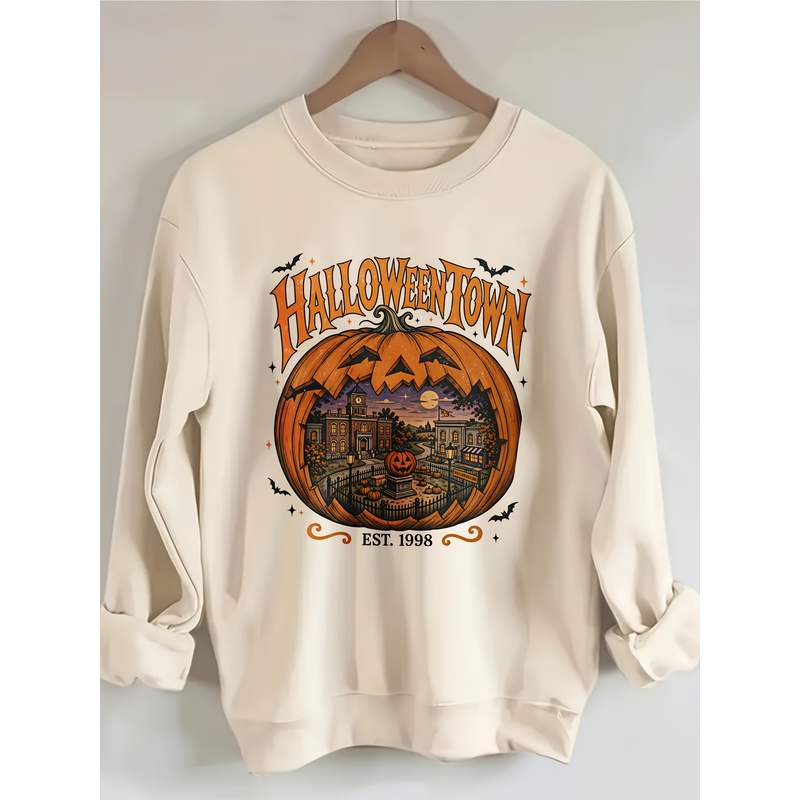 Summer Halloween Town Printed  - Pumpkin Lantern Halloween ulasan dan harga