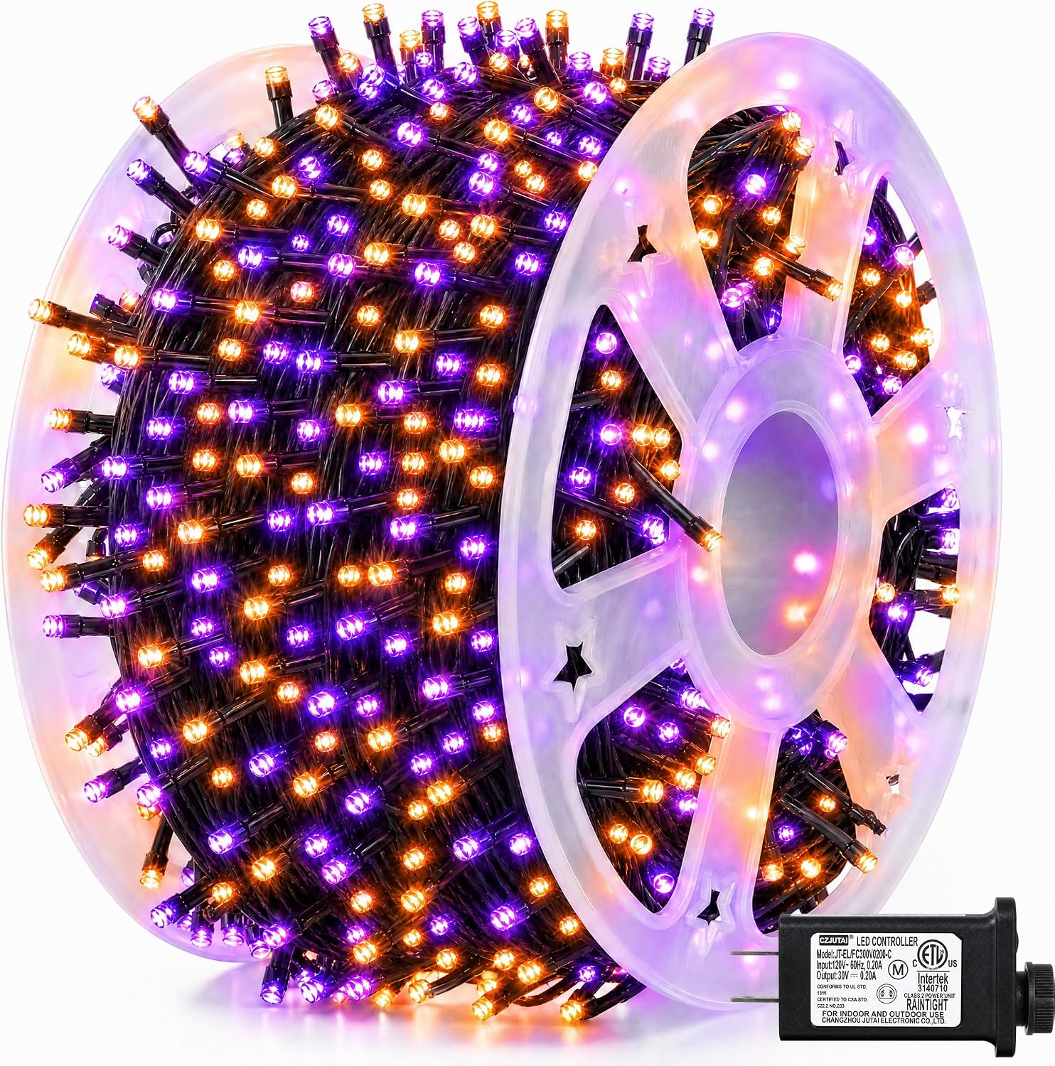 Dazzle Bright 164 FT 500 LED H - Halloween Led String Lights Orange ulasan dan harga