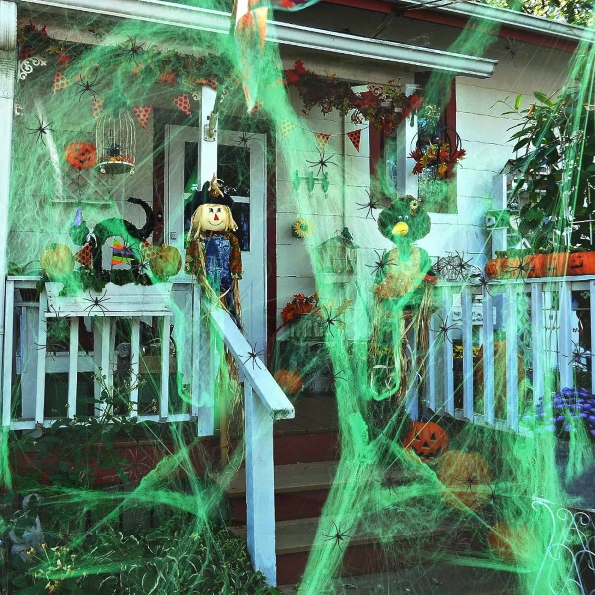 1-20PCS Halloween Decoration S - Spider Web Halloween Decoration ulasan dan harga