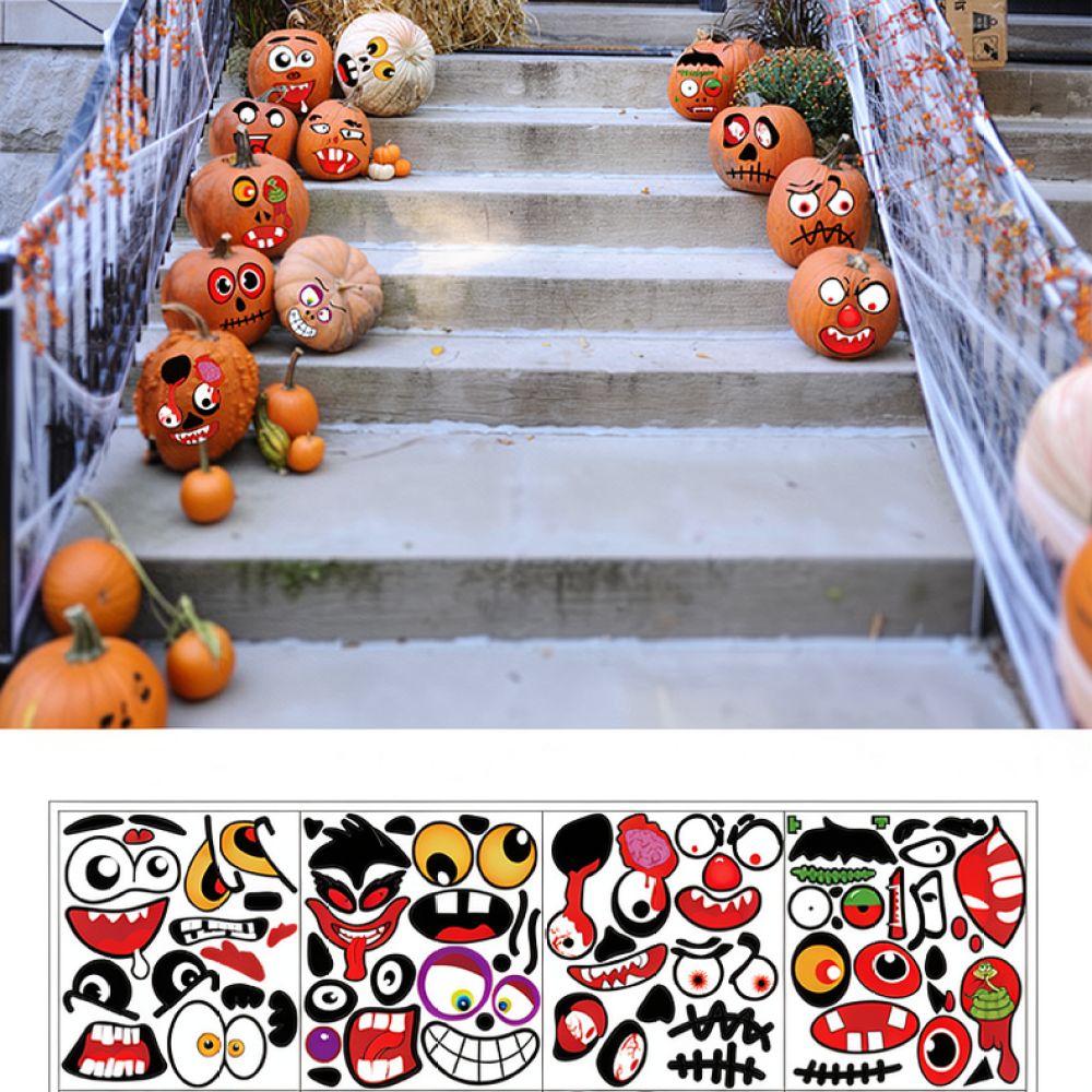 Halloween Wall Stickers Static - Halloween Skeleton Decoration ulasan dan harga