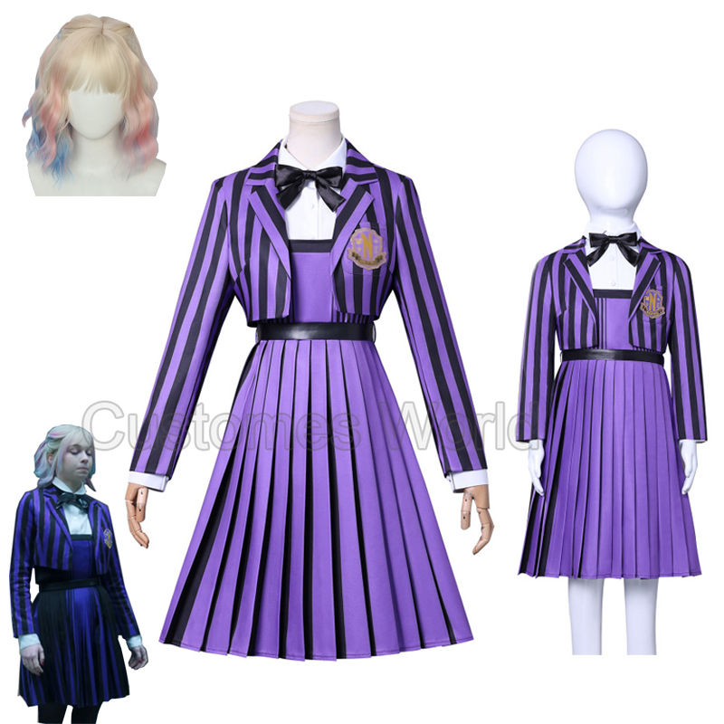 Nevermore Academy Uniform Emma - Halloween Costume Kids ulasan dan harga