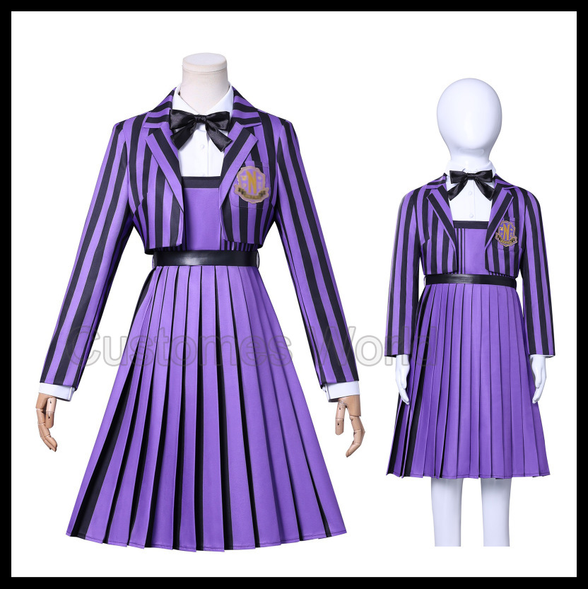 Nevermore Academy Uniform Emma - Halloween Costume Kids ulasan dan harga
