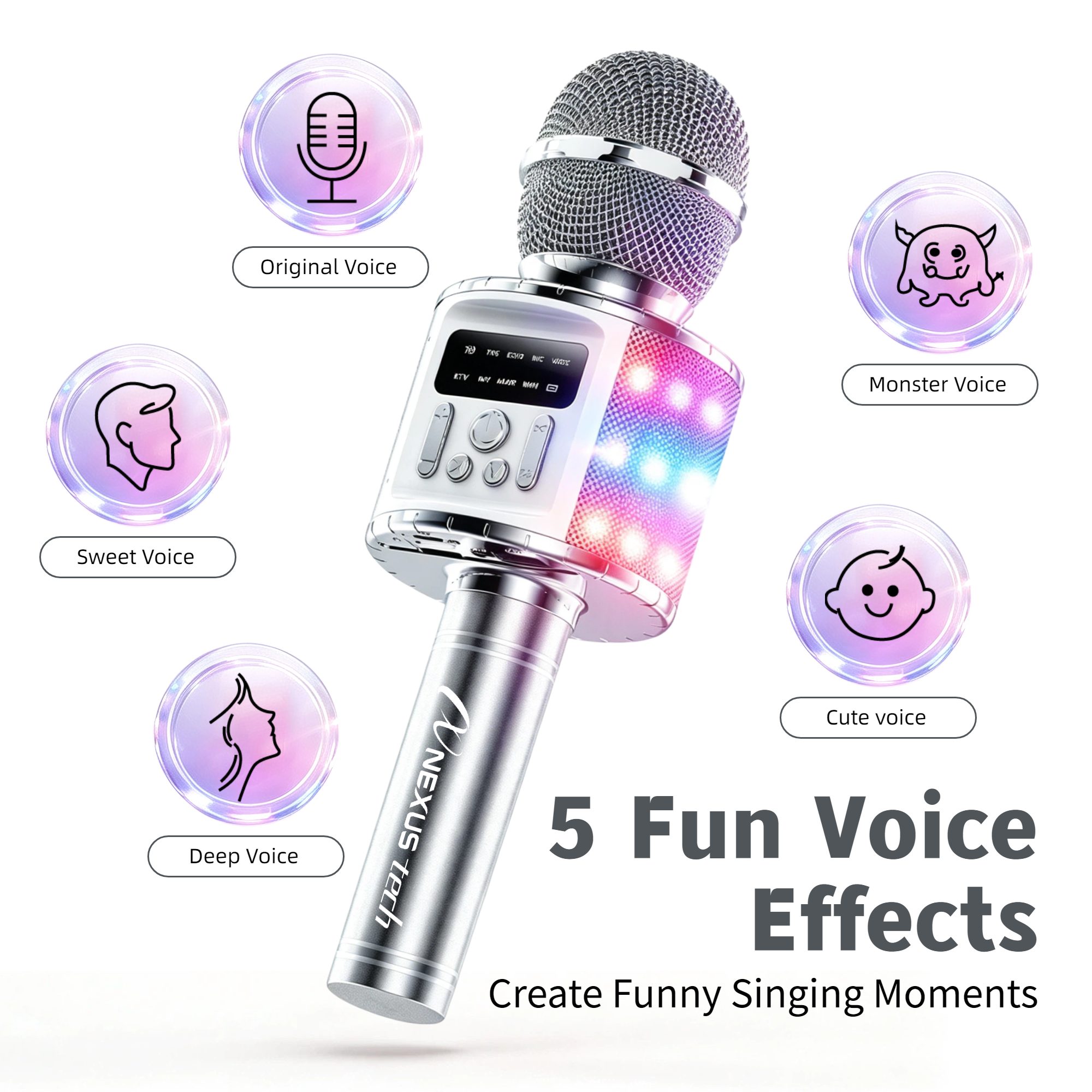 TWS Dual Wireless Karaoke Micr - Halloween Party Supplies ulasan dan harga