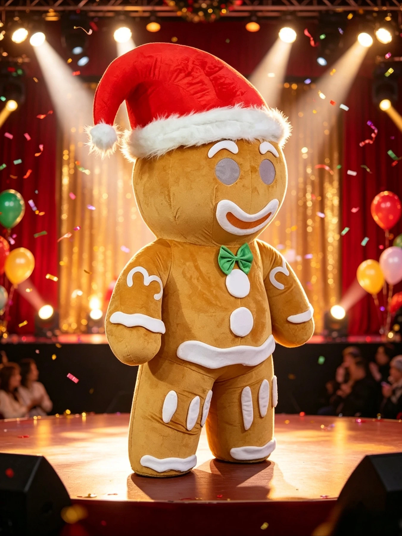 Inflatable Gingerbread Man Cos - Halloween Costume Adult ulasan dan harga