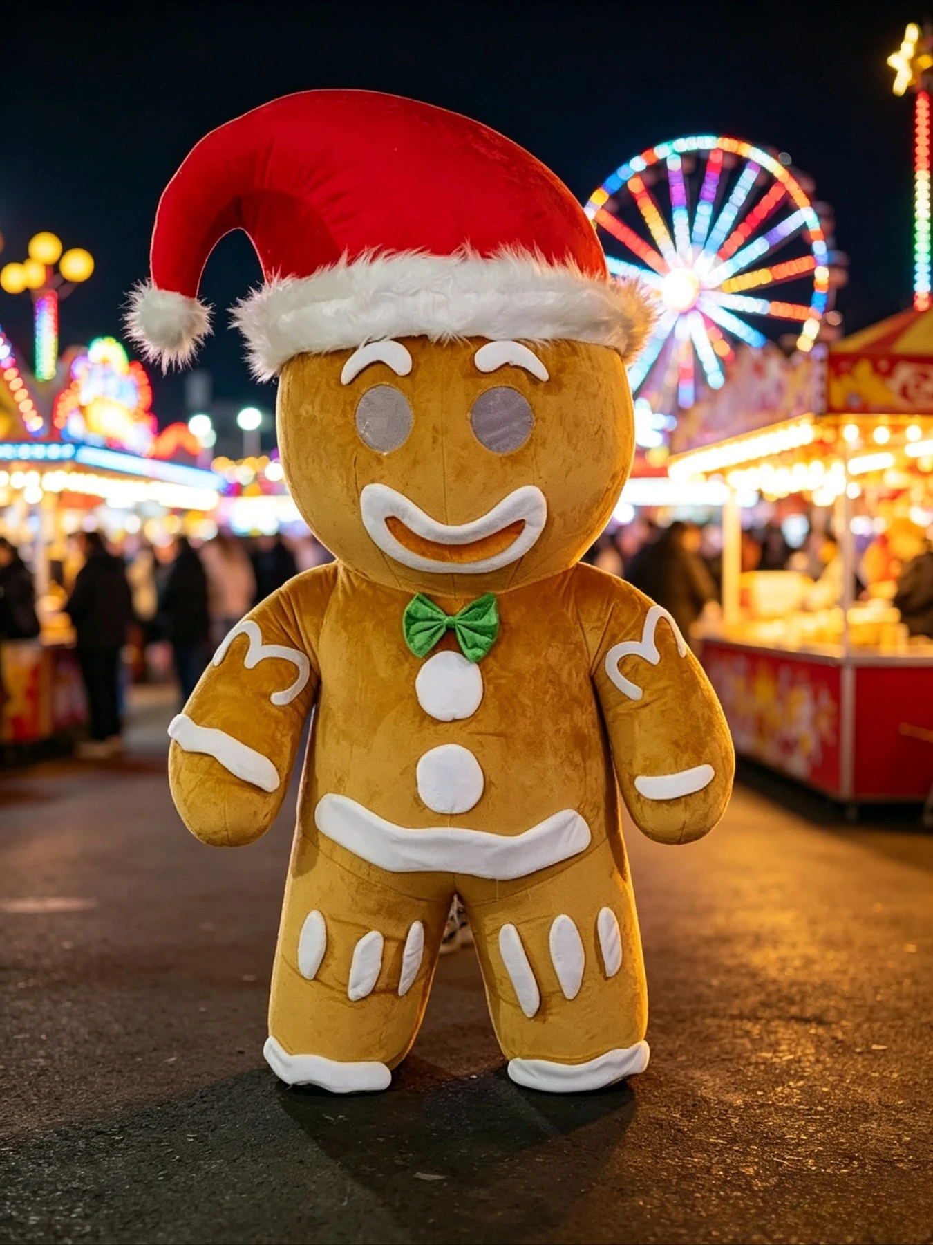 Inflatable Gingerbread Man Cos - Halloween Costume Adult ulasan dan harga