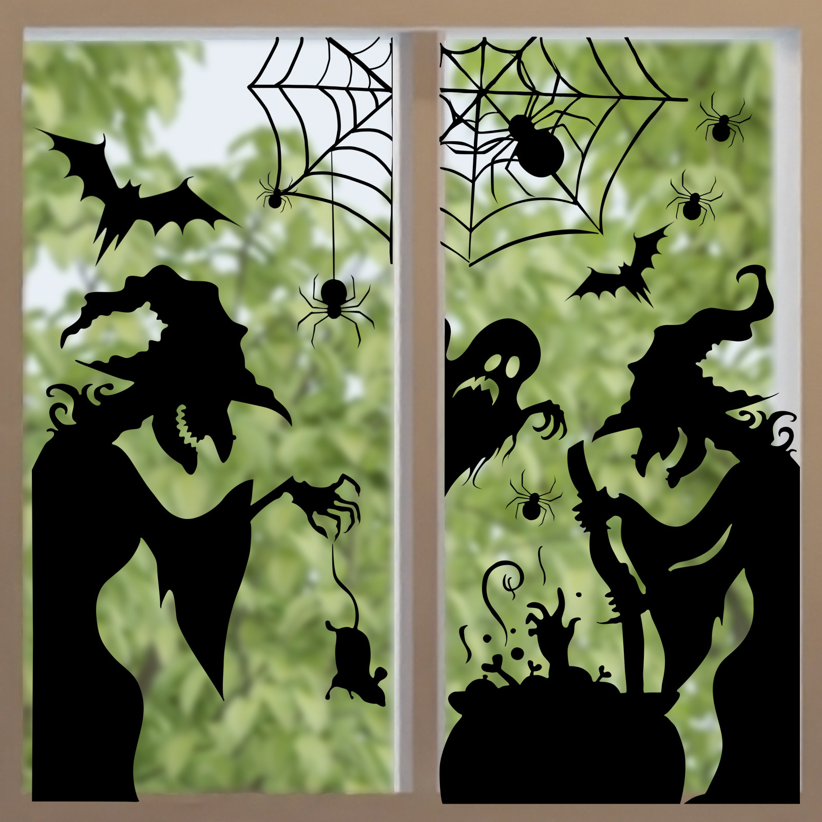 Halloween Electrostatic Window - Spider Web Halloween Decoration ulasan dan harga