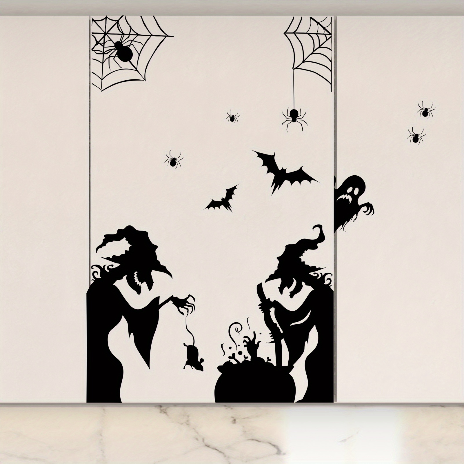 Halloween Electrostatic Window - Spider Web Halloween Decoration ulasan dan harga