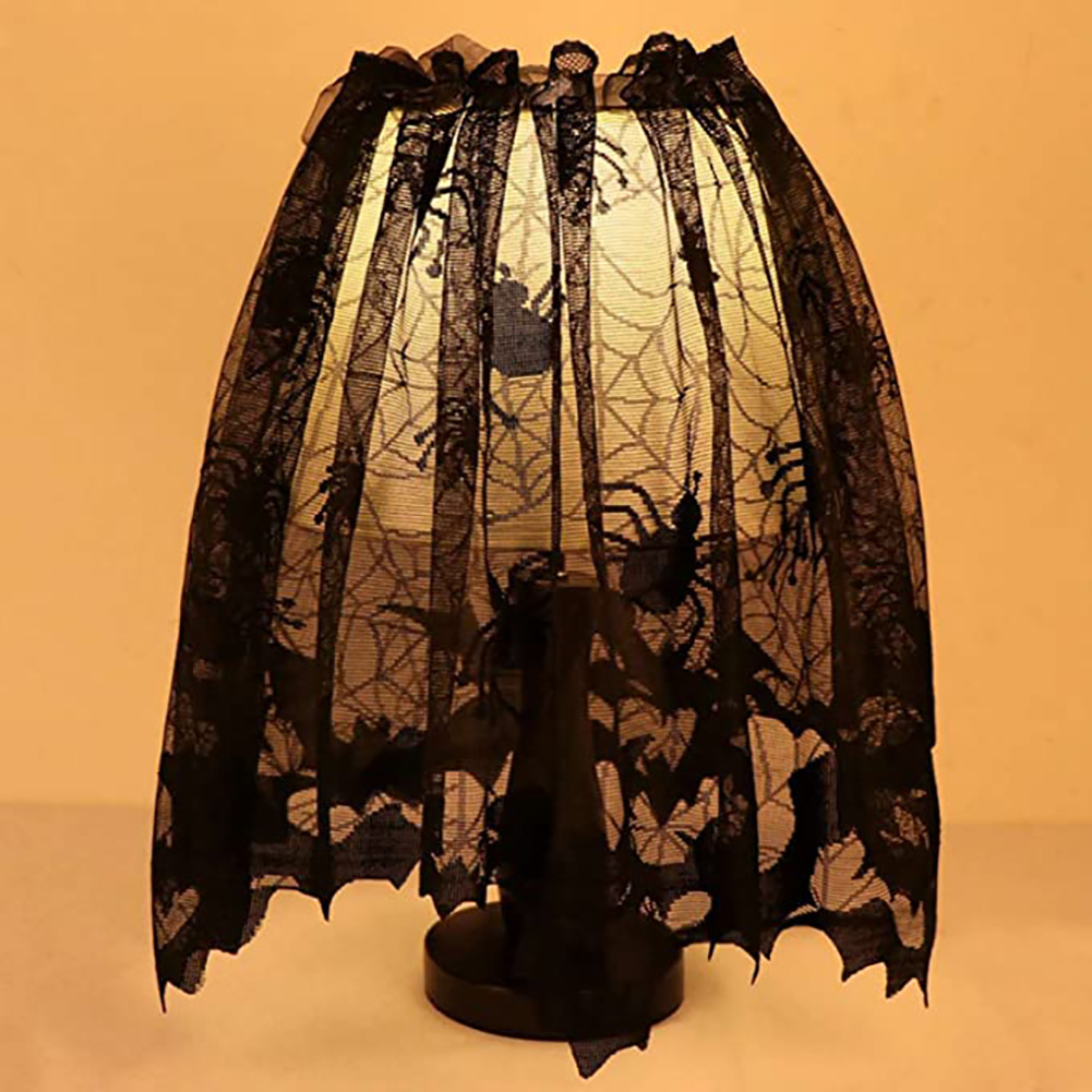 Halloween Black Lace Spider We - Spider Web Halloween Decoration ulasan dan harga