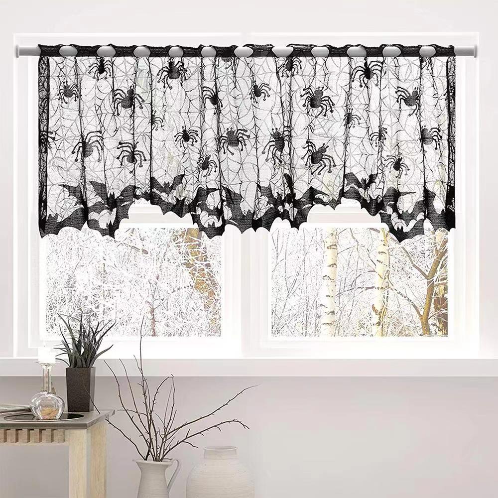 Halloween Black Lace Spider We - Spider Web Halloween Decoration ulasan dan harga