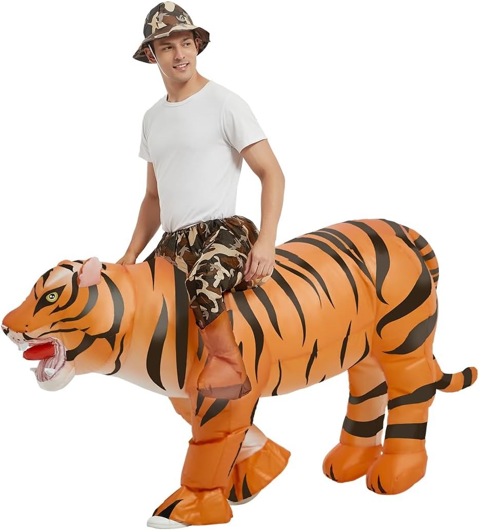 Inflatable Tiger Costume for A - Halloween Costume Adult ulasan dan harga