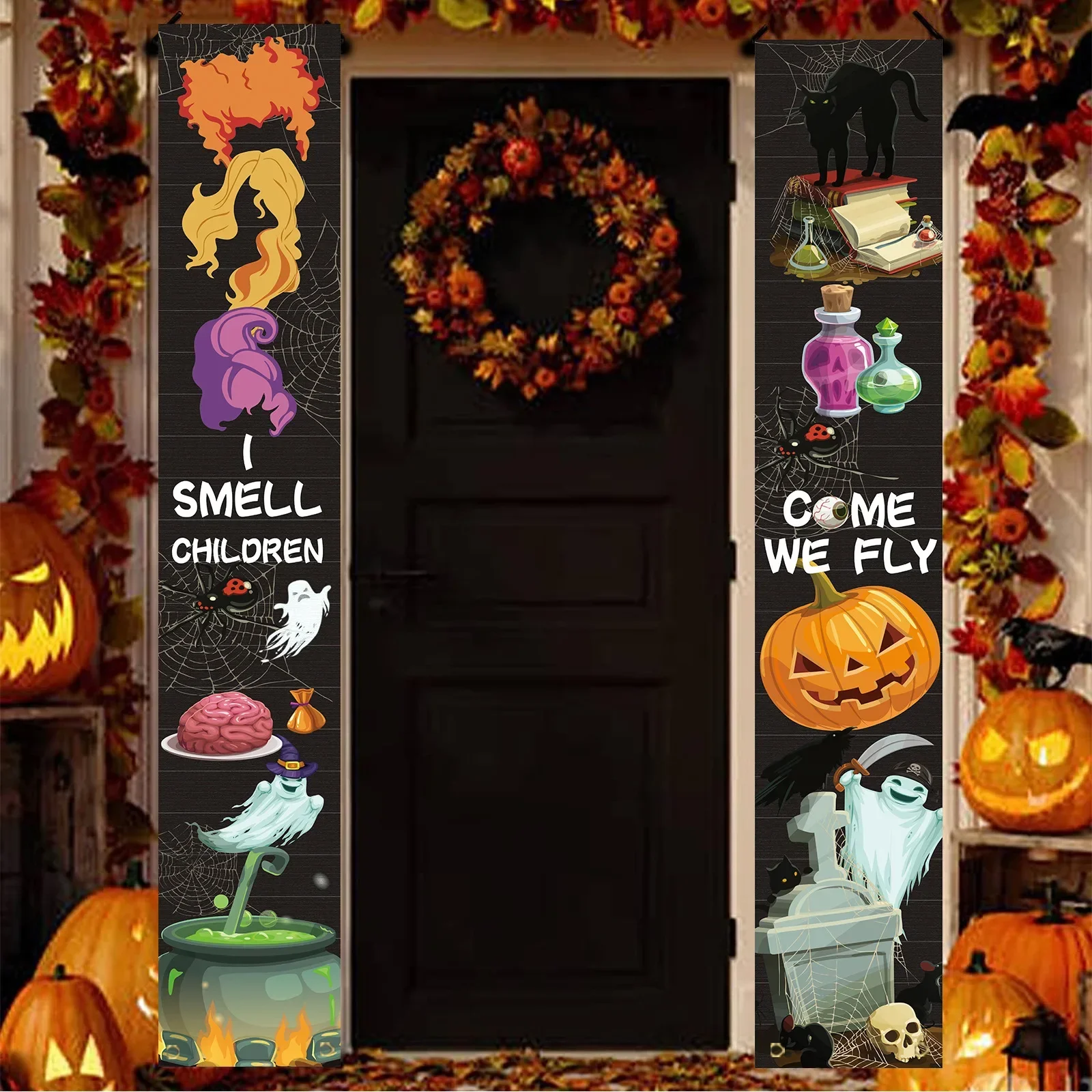 Halloween Pumpkin Couplet Horr - Spider Web Halloween Decoration ulasan dan harga
