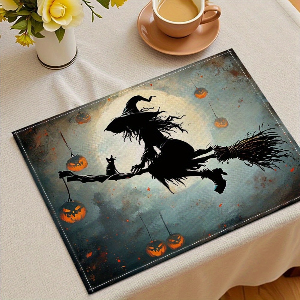 Set of 4 Spooky Halloween Witc - Pumpkin Lantern Halloween ulasan dan harga