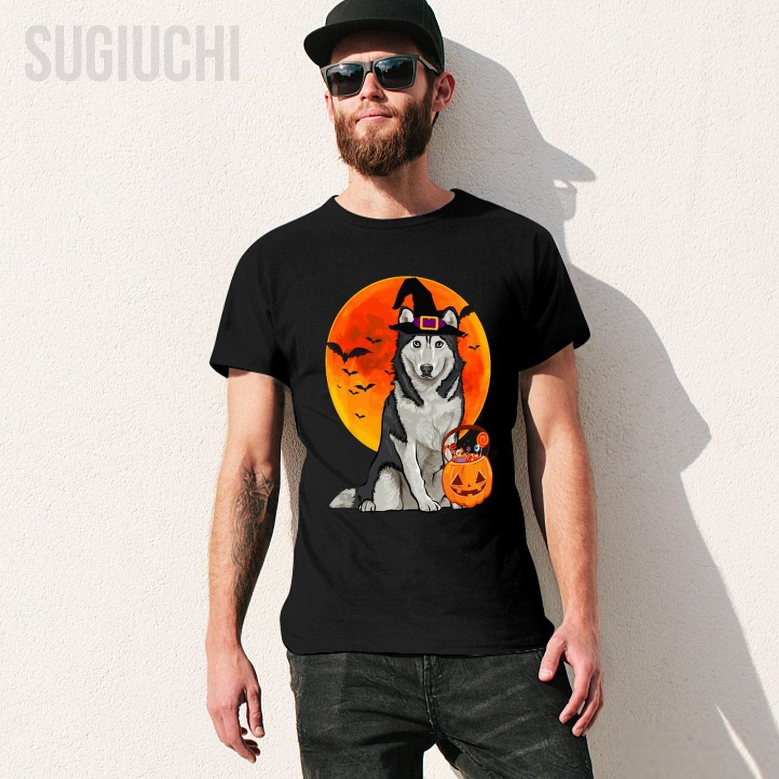 Unisex Men Dog Halloween Siber - Pumpkin Lantern Halloween ulasan dan harga