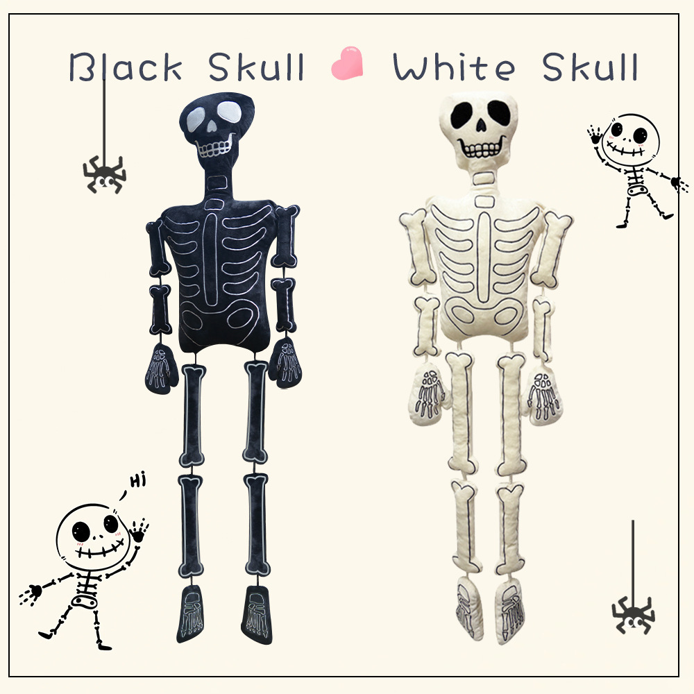 Halloween Skeleton Plush Doll  - Halloween Skeleton Decoration ulasan dan harga