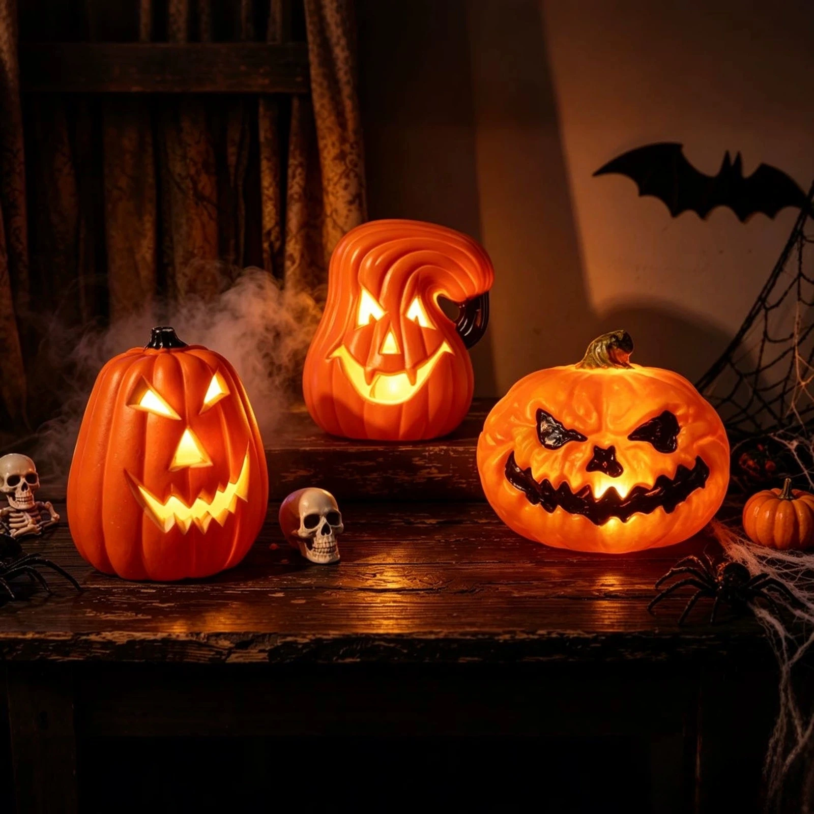LED Triple Layer Glowing Pumpk - Halloween Pumpkin Decor Led ulasan dan harga